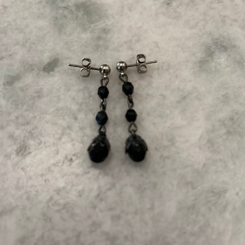 Black Crystal earrings